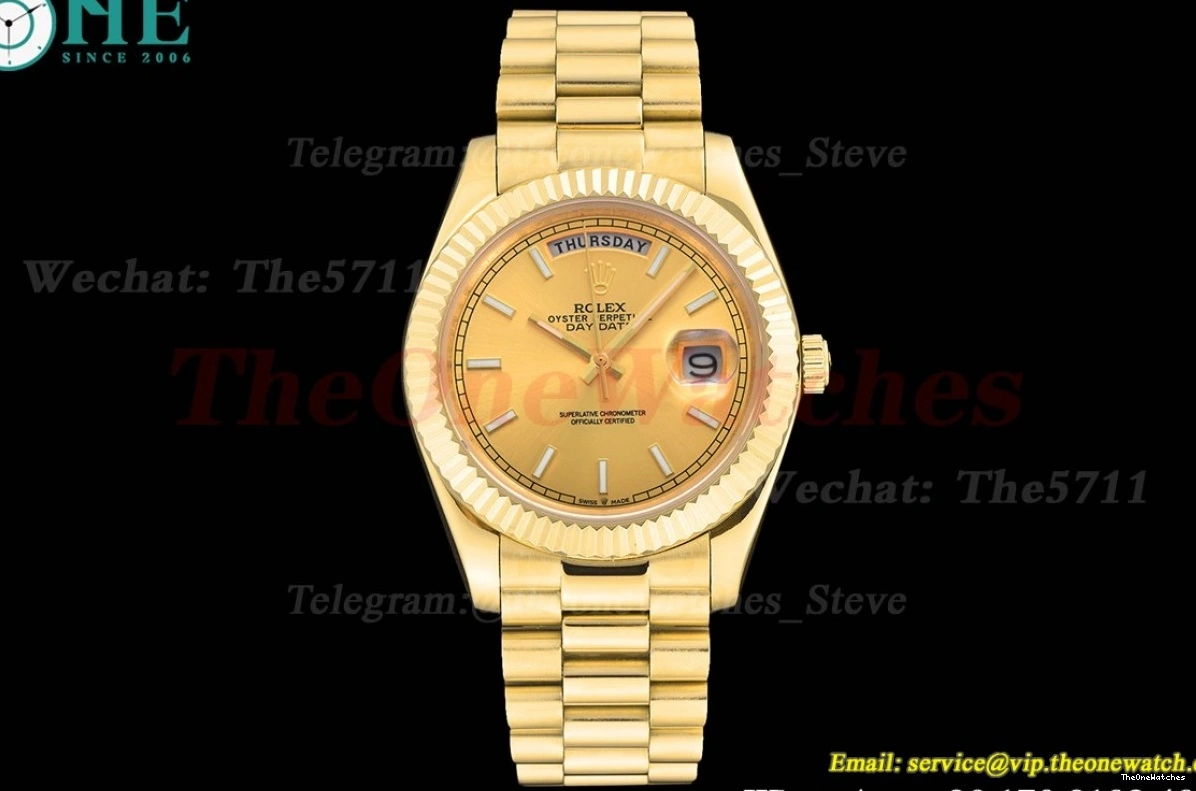 MY8215 40MM Daydate GDF Stk YG Gold YG 0118